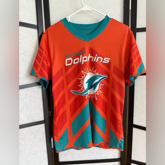 🏈Miami Dolphins Reversible Flag Football Jersey.  Youth XL like new - Picture 3 of 9